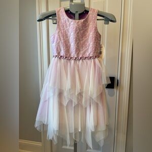 New American Princess Lavender Floral Dress, size 7.